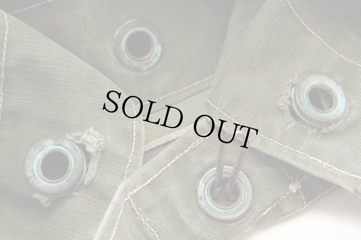 画像8: 40s 米軍 US ステンシル ダメージ コットン キャンバス ダッフルバッグ オリーブドラブ (8)