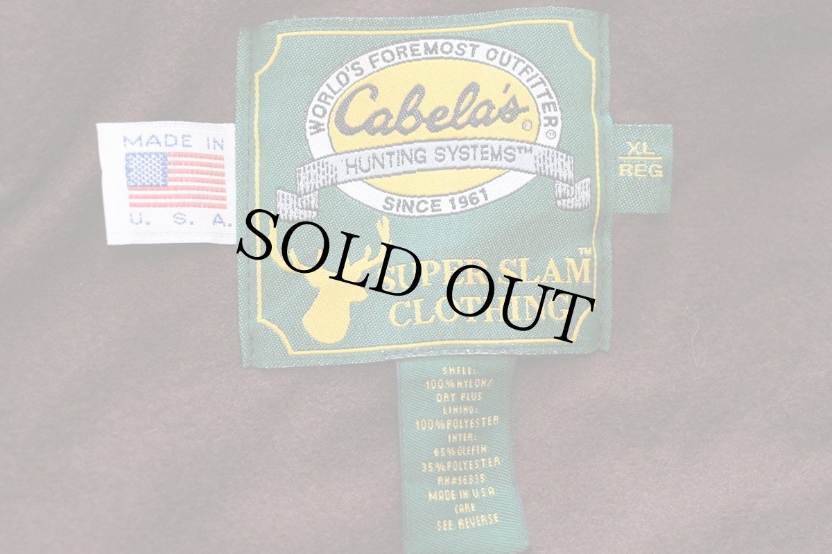 画像4: 90s USA製 Cabela'sカベラス リアルツリーカモ Thinsulate中綿入り ナイロンジャケット XL (4)