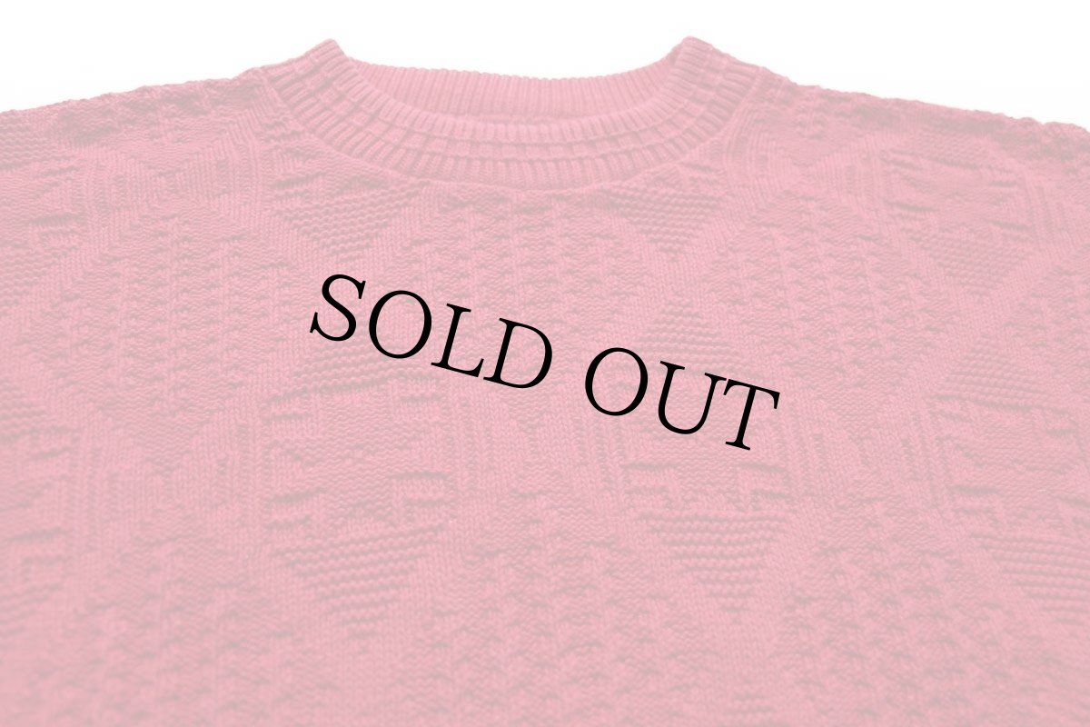 画像3: 80s USA製 JCPenney THE FOX フォークロア柄 コットンニット セーター 赤 S (3)