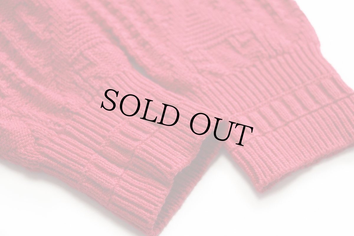 画像6: 80s USA製 JCPenney THE FOX フォークロア柄 コットンニット セーター 赤 S (6)