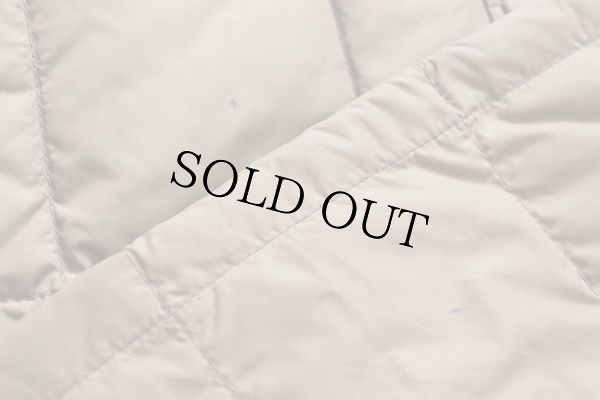 画像7: 70s Woolrichウールリッチ キルティング ナイロン インナー ダウンジャケット ブラウンベージュ L (7)