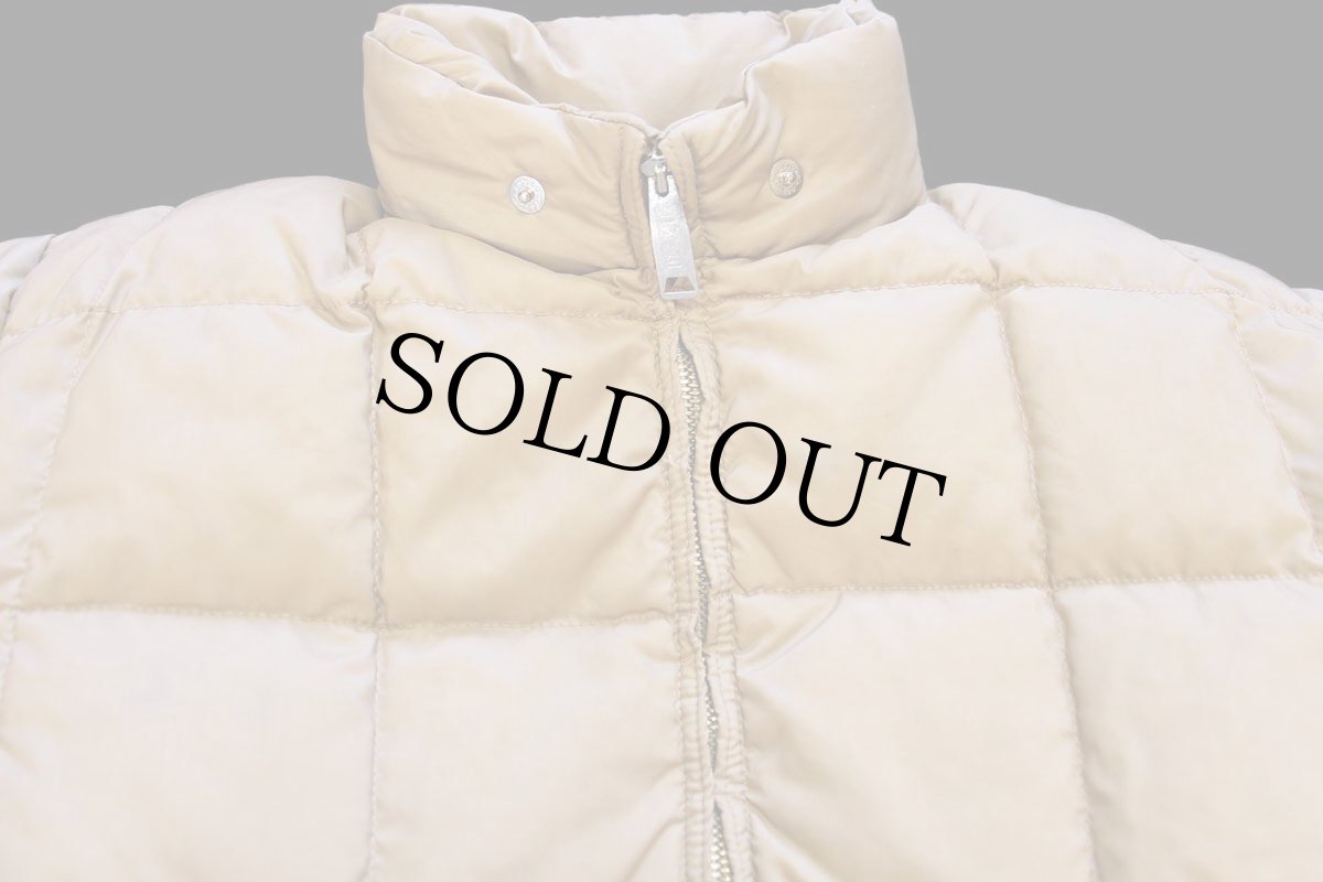 画像3: 60s Gerry ナイロン ダウンジャケット ベージュ L-L (3)