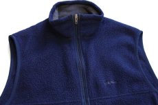 画像3: 90s USA製 patagoniaパタゴニア ロゴ刺繍 シンチラ フリースベスト 紺 M (3)