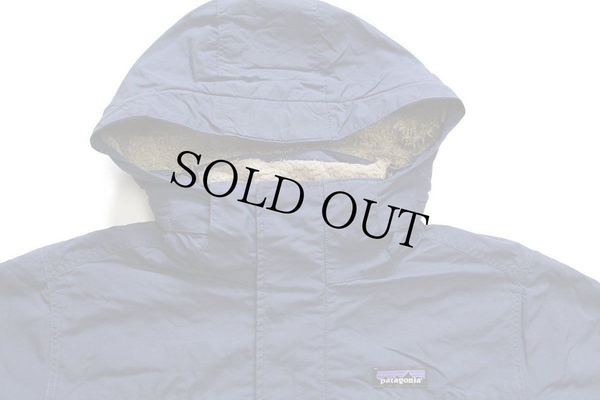 画像3: patagoniaパタゴニア Isthmus Parka パイル フリースライナー ナイロン イスマスパーカー 紺 M★ジャケット (3)