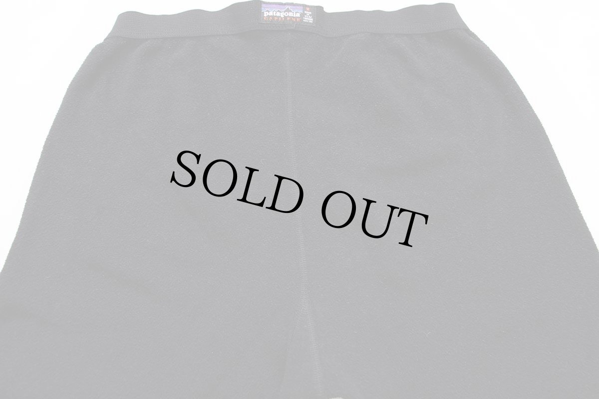 画像5: 00s USA製 patagoniaパタゴニア CAPILENEキャプリーン インナー フリースパンツ 黒 M (5)