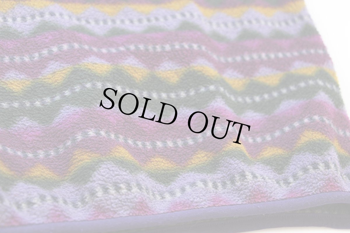 画像5: 90s USA製 patagoniaパタゴニア ダイヤモンド 総柄 フリース スナップT S (5)