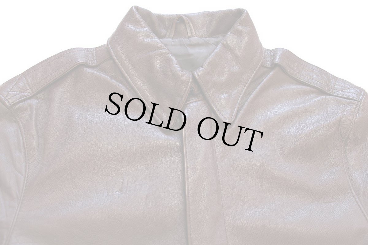 画像3: 80s WILLIS & GEIGER A-2 フライト レザージャケット 焦げ茶 36 (3)