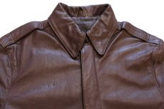 画像3: 80s WILLIS & GEIGER A-2 フライト レザージャケット 焦げ茶 36 (3)