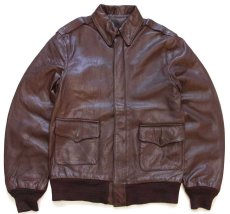 画像1: 80s WILLIS & GEIGER A-2 フライト レザージャケット 焦げ茶 36 (1)