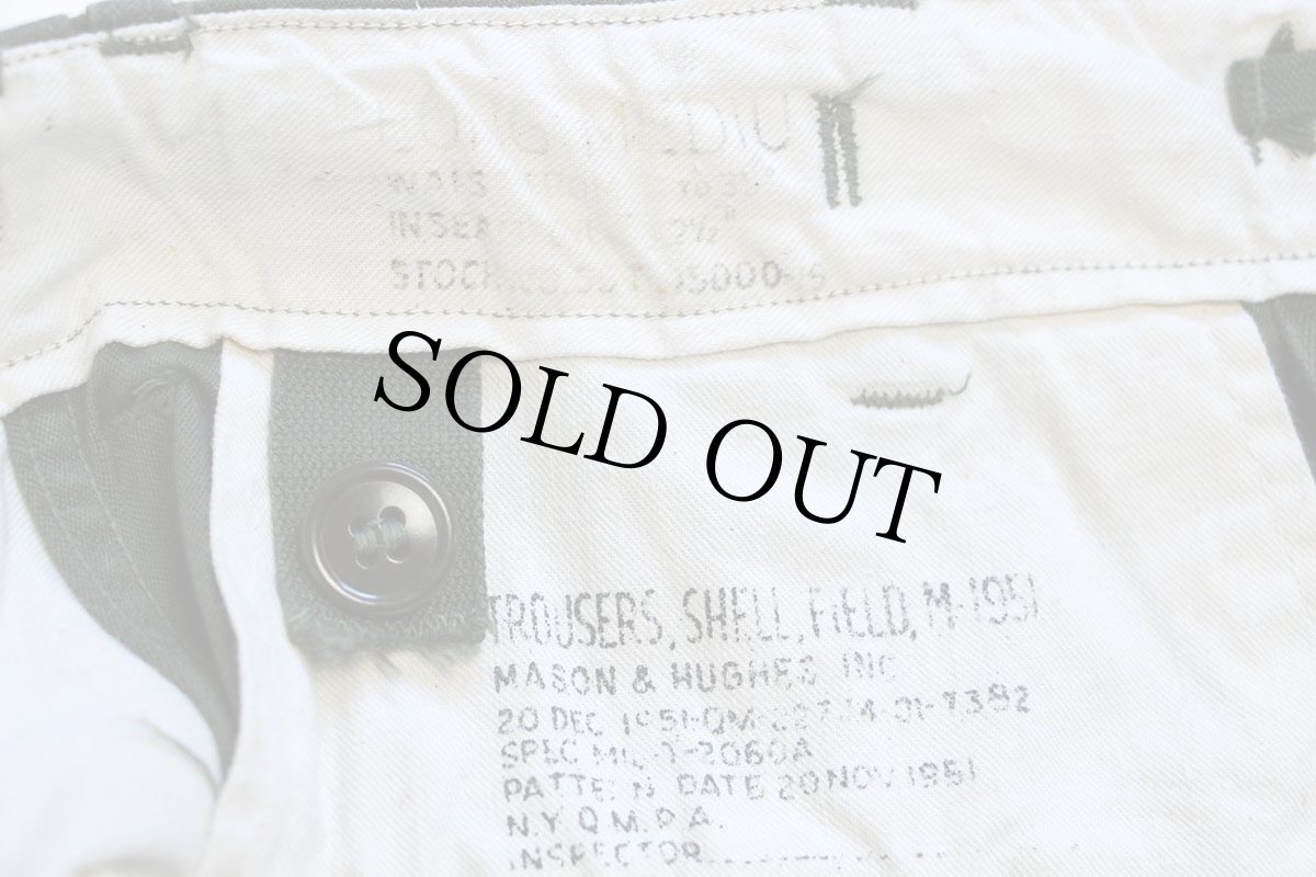 画像6: 50s 米軍 U.S.ARMY M-51 フィールドカーゴパンツ オリーブグリーン L-M (6)