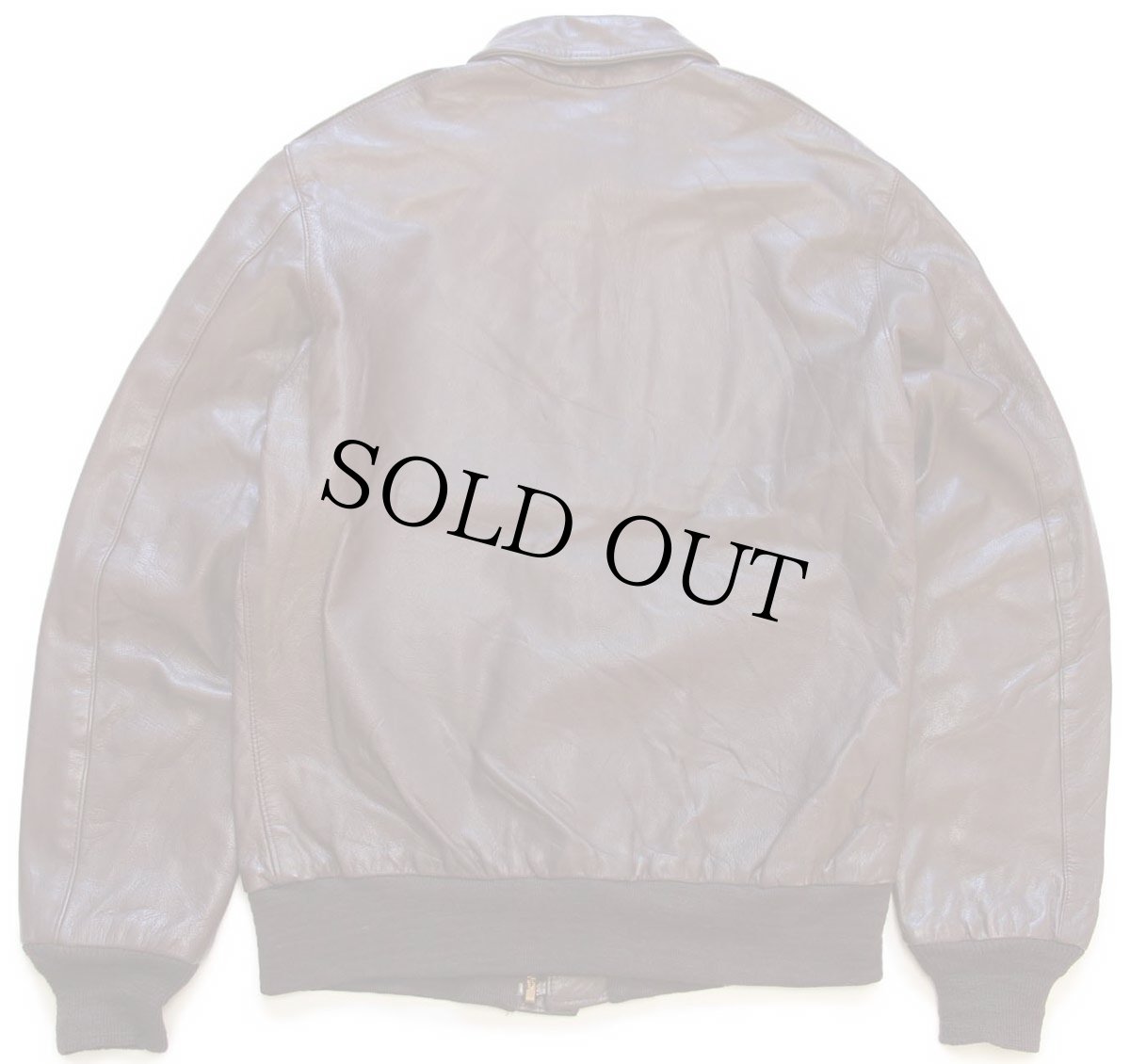 画像2: 80s WILLIS & GEIGER A-2 フライト レザージャケット 焦げ茶 36 (2)