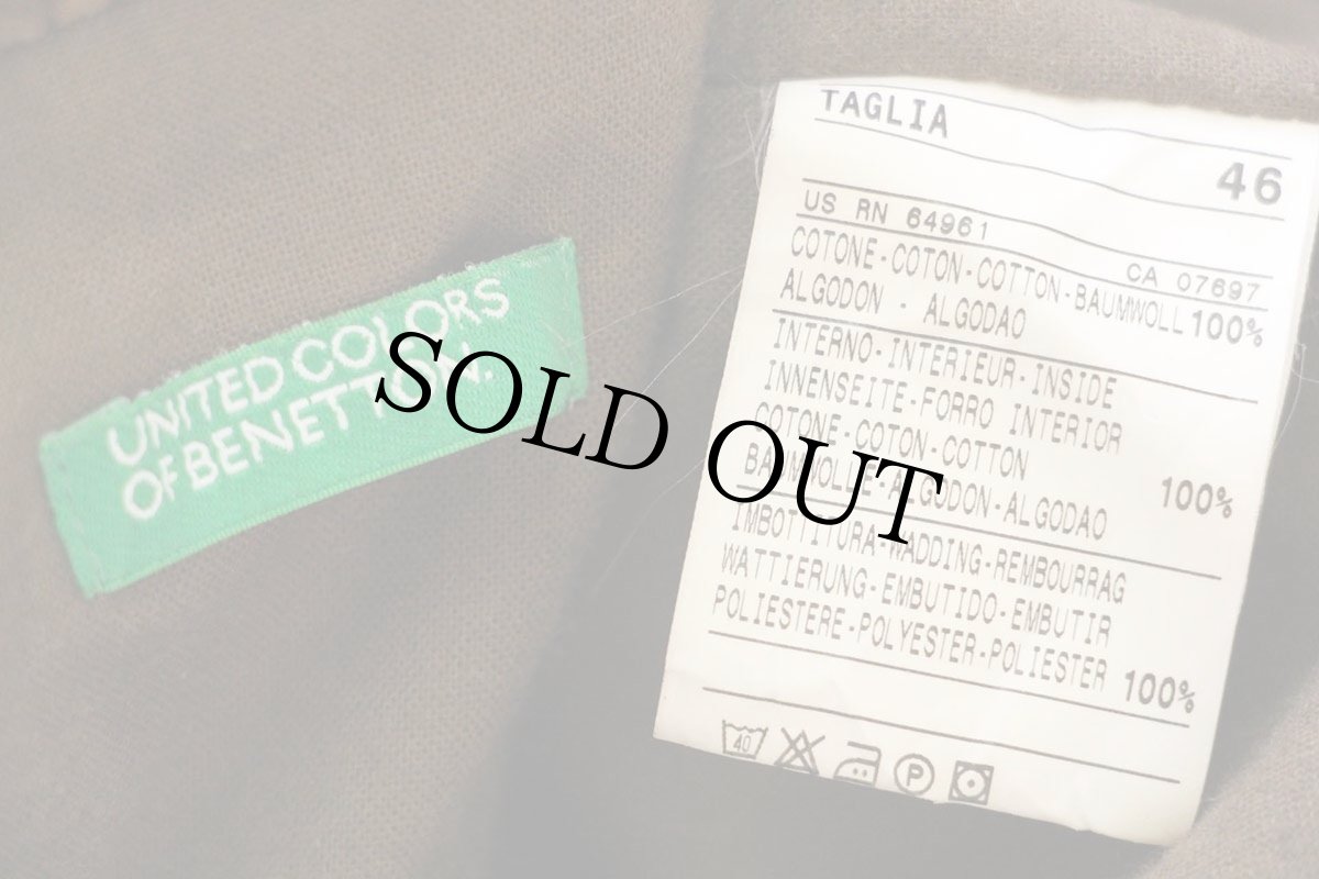 画像4: BENETTONベネトン コットン 太畝 コーデュロイジャケット 茶 46 (4)