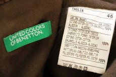 画像4: BENETTONベネトン コットン 太畝 コーデュロイジャケット 茶 46 (4)