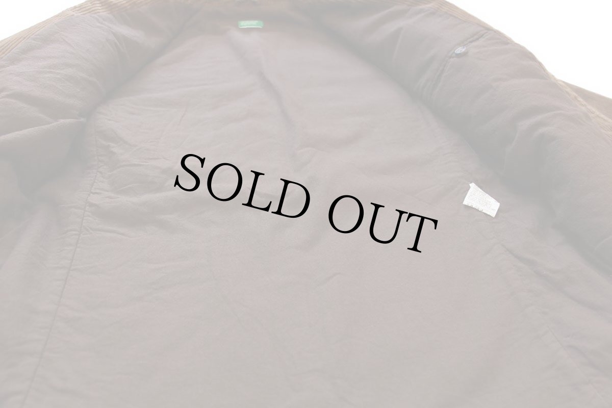 画像5: BENETTONベネトン コットン 太畝 コーデュロイジャケット 茶 46 (5)