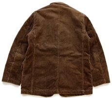 画像2: BENETTONベネトン コットン 太畝 コーデュロイジャケット 茶 46 (2)
