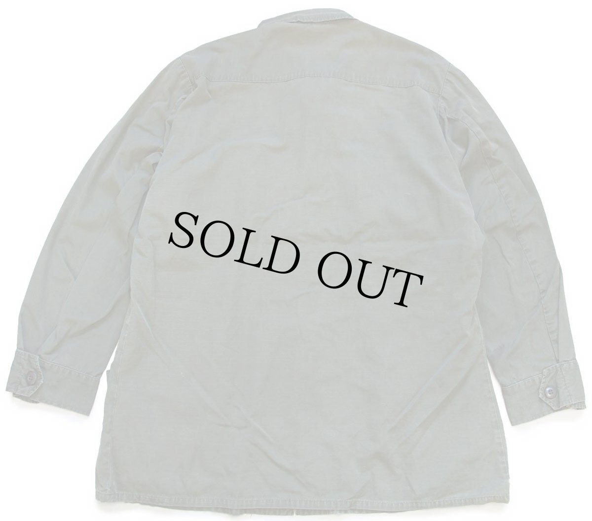 画像2: 70s 米軍 U.S.ARMY ジャングルファティーグジャケット オリーブグリーン M-R (2)