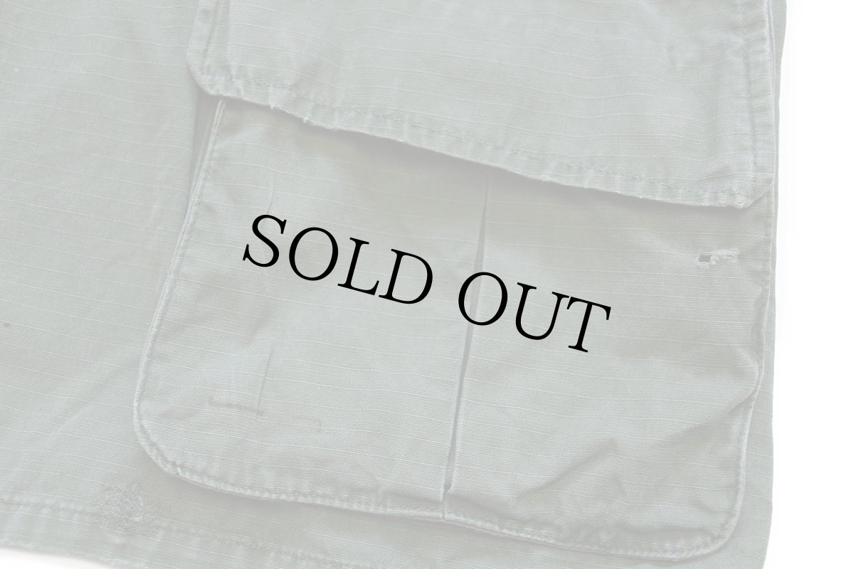 画像6: 70s 米軍 U.S.ARMY ジャングルファティーグジャケット オリーブグリーン M-R (6)