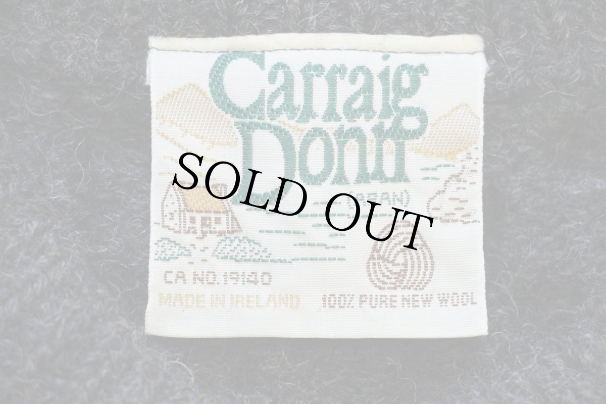 画像4: アイルランド製 Carraig Donn ケーブル編み ウールニット セーター チャコールグレー★フィッシャーマン (4)