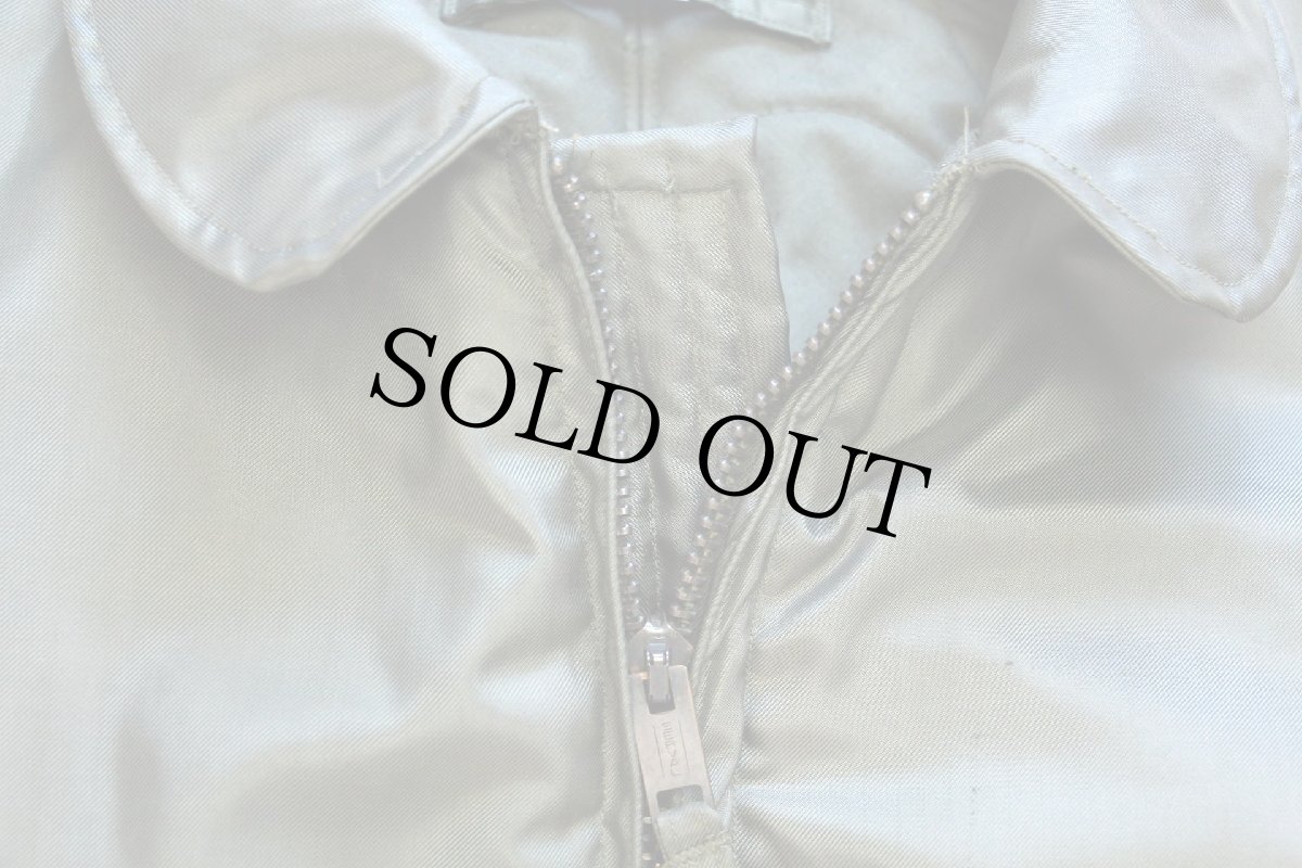 画像4: 70s 米軍 USAF CWU-45/P キルティングライナー フライトジャケット 初期型 セージグリーン (4)