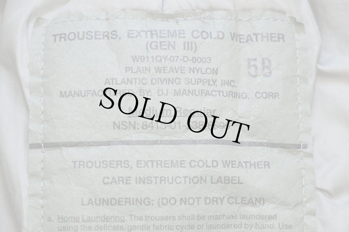 画像6: 00s 米軍 U.S.ARMY ECWCS GEN3 LEVEL7 PRIMALOFTプリマロフト オーバーパンツ アーバングレー M-R (6)