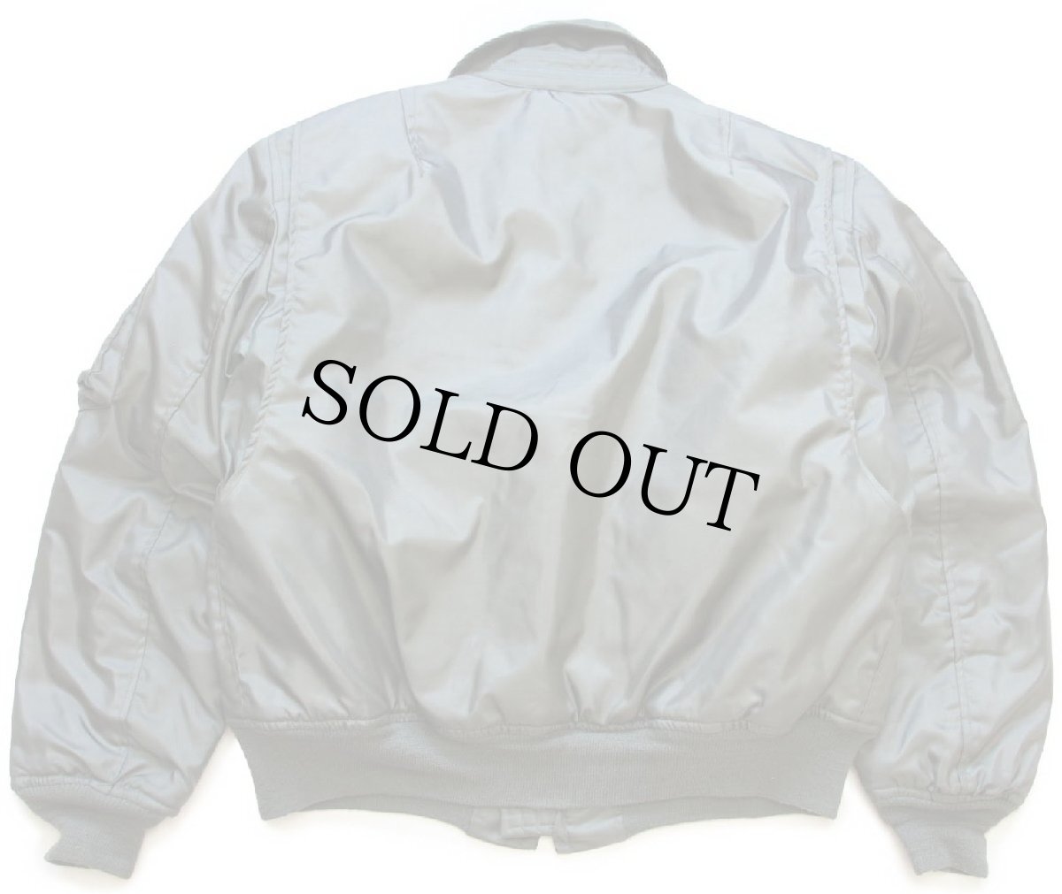 画像2: 70s 米軍 USAF CWU-45/P キルティングライナー フライトジャケット 初期型 セージグリーン (2)