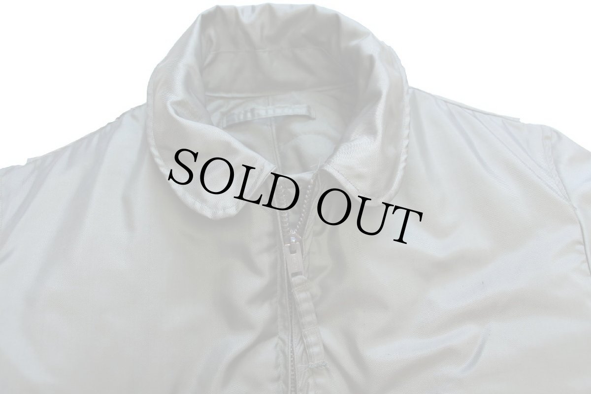 画像3: 70s 米軍 USAF CWU-45/P キルティングライナー フライトジャケット 初期型 セージグリーン (3)