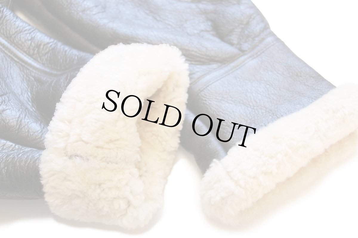 画像9: 00s Cabela'sカベラス B-3タイプ ムートン フライトジャケット 焦げ茶 XL (9)