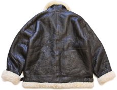 画像2: 00s Cabela'sカベラス B-3タイプ ムートン フライトジャケット 焦げ茶 XL (2)
