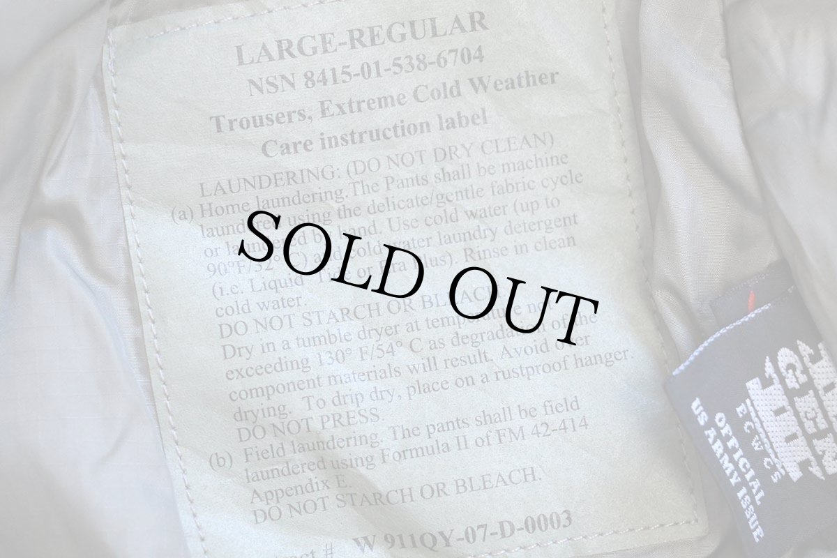 画像6: 00s 米軍 U.S.ARMY ECWCS GEN3 LEVEL7 PRIMALOFTプリマロフト オーバーパンツ アーバングレー L-R (6)