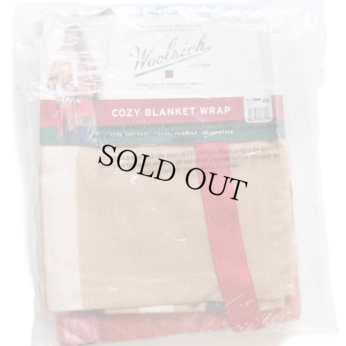 画像2: 未使用★Woolrichウールリッチ COZY BLANKET WRAP ブランケット ラップ★ストール ショール (2)