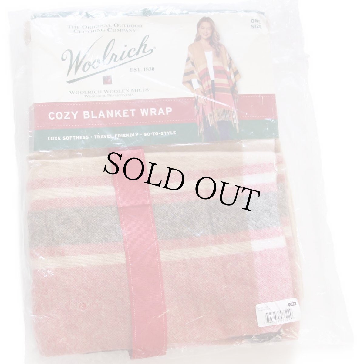 画像1: 未使用★Woolrichウールリッチ COZY BLANKET WRAP ブランケット ラップ★ストール ショール (1)