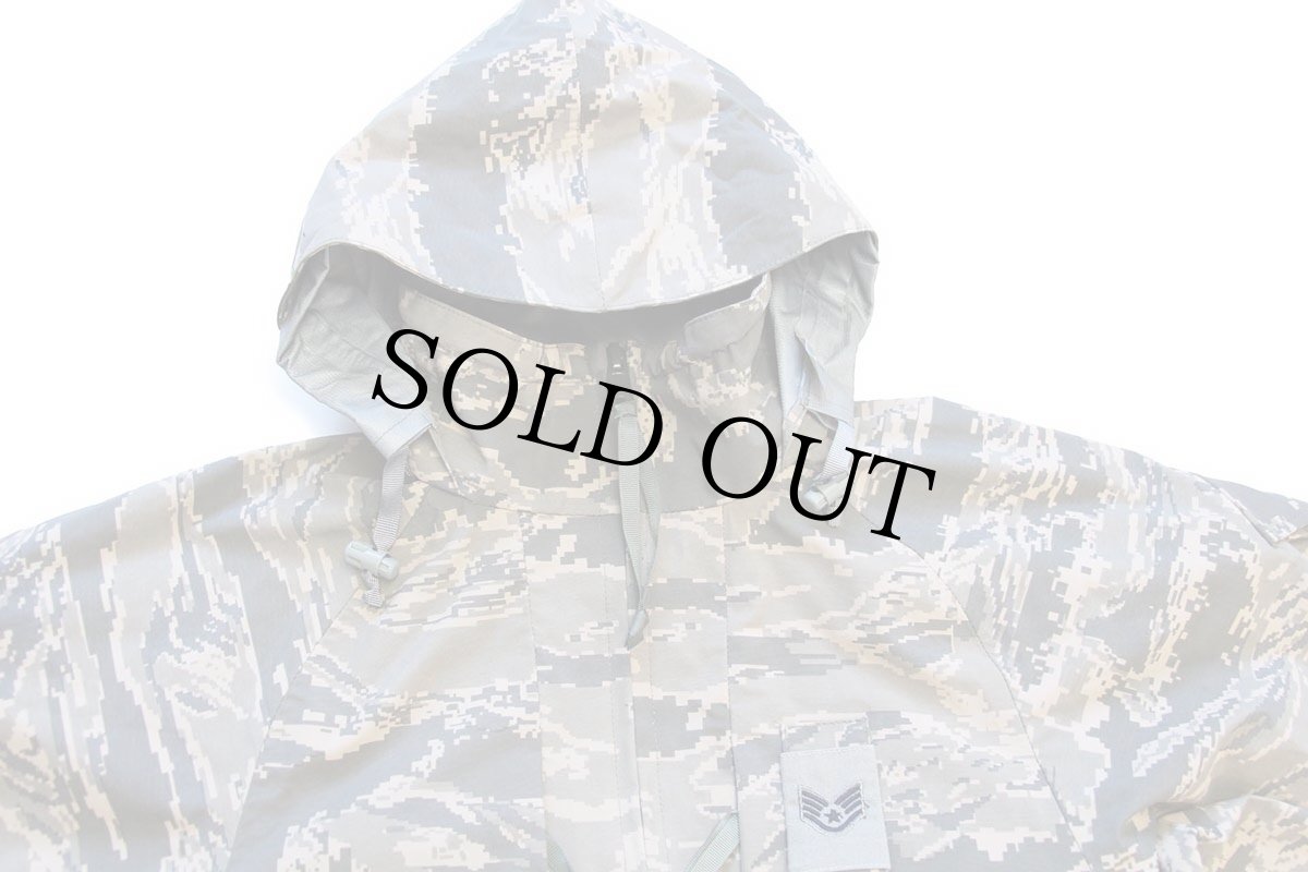 画像3: 00s 米軍 USAF APECS ABU デジタル タイガーカモ GORE-TEXゴアテックスパーカー XS-S (3)