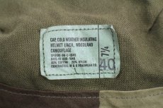 画像6: 90s 米軍 U.S.ARMY ピンズ付き ウッドランドカモ ヘルメットライナー キャップ 7 1/4 (6)