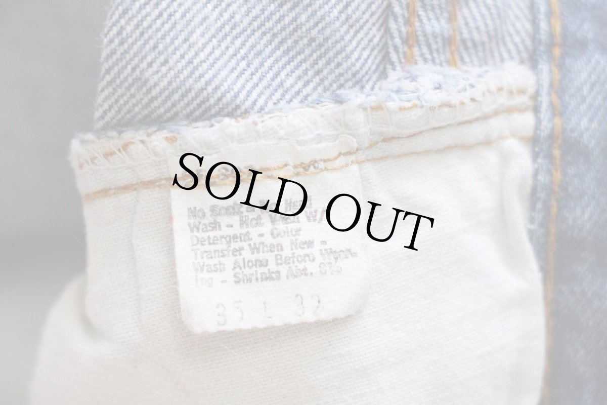 画像7: 80s USA製 Levi'sリーバイス 501 66後期 デニムパンツ w35 (7)