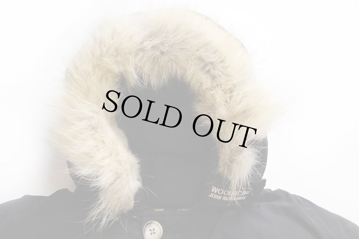 画像3: 00s USA製 WOOLRICH JOHN RICH&BROS ウールリッチ コヨーテファー アークティックパーカー ダウンコート 黒 S★B-9タイプ (3)