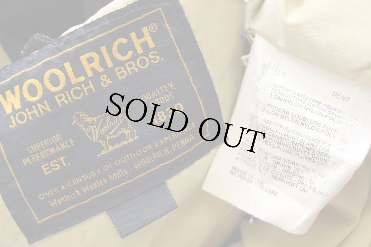 画像4: 00s USA製 WOOLRICH JOHN RICH&BROS ウールリッチ コヨーテファー アークティックパーカー ダウンコート 黒 S★B-9タイプ (4)