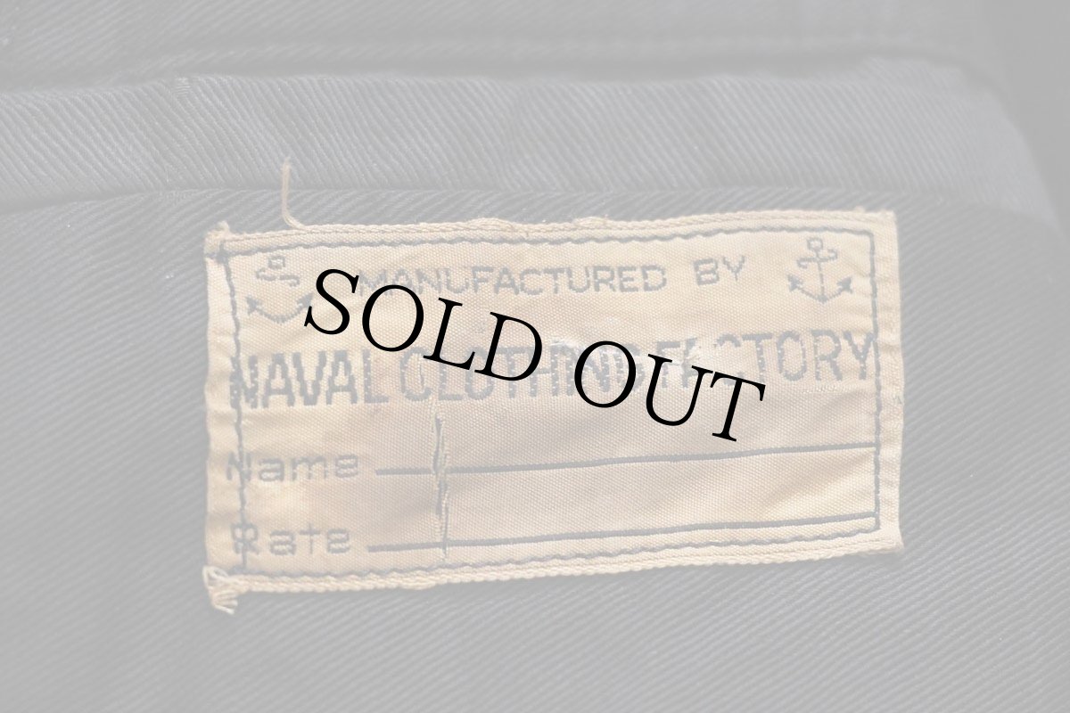 画像5: 40s 米軍 U.S.NAVY NAVAL 10ボタン メルトン ウール ピーコート 濃紺★B (5)