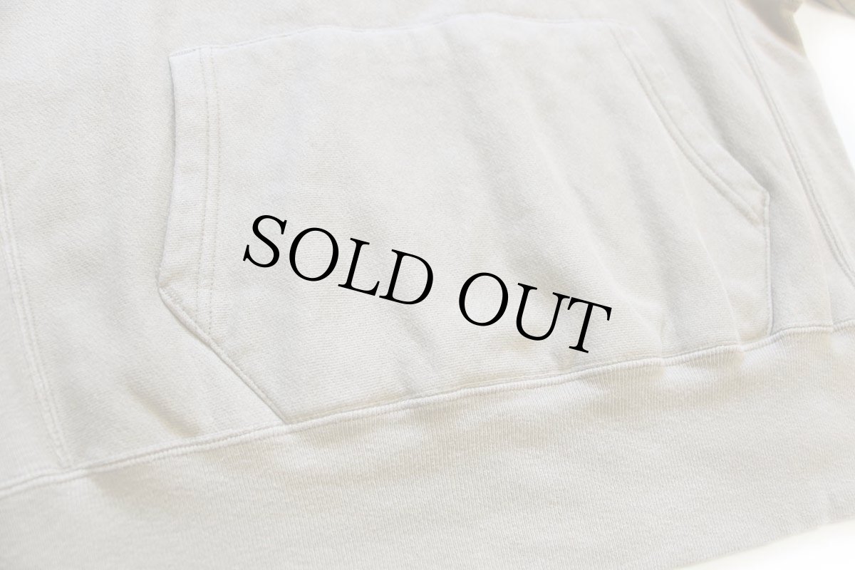 画像4: 00s メキシコ製 Championチャンピオン 無地 目無し リバースウィーブ スウェットパーカー グレーベージュ L★フーディー ブランク (4)