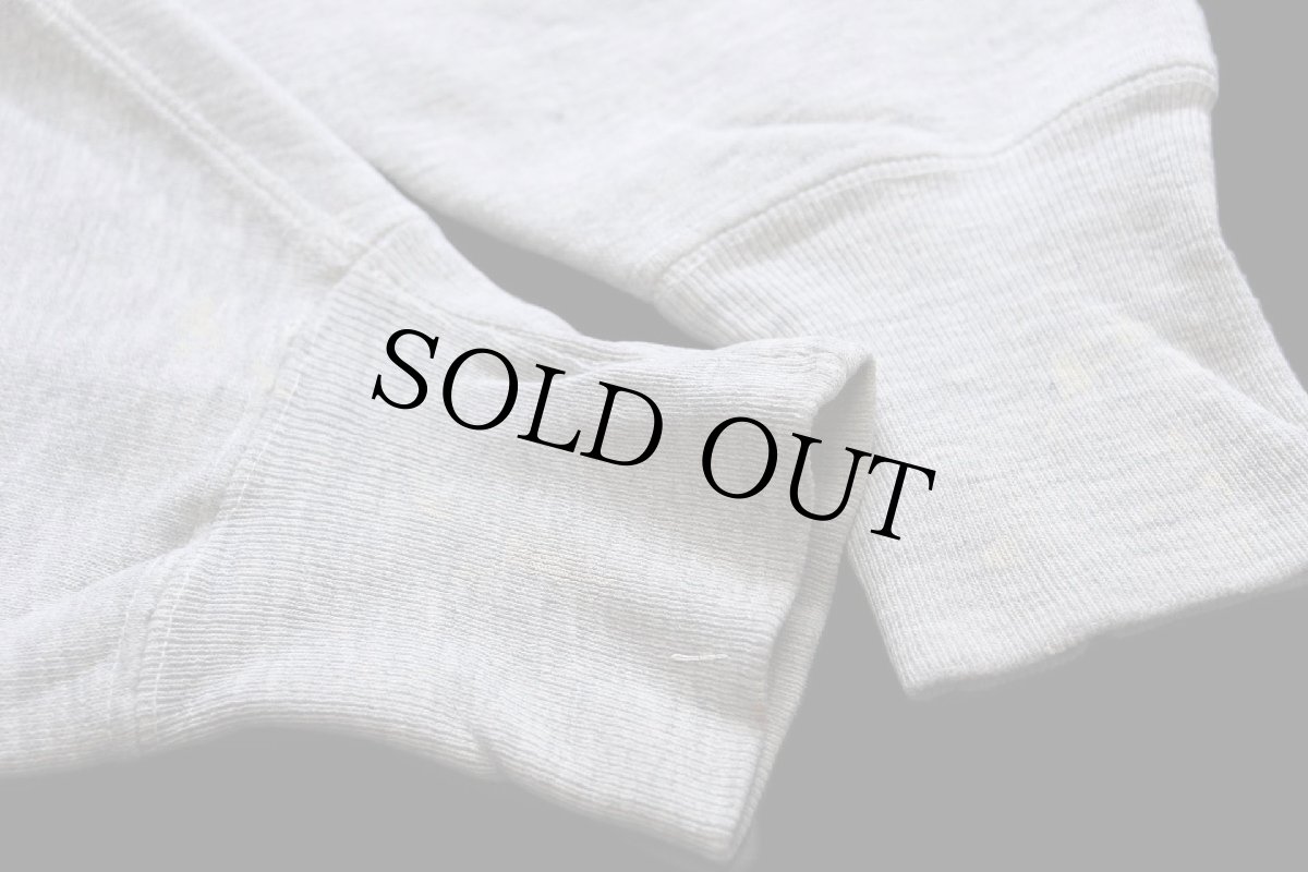 画像8: 70s USA製 Championチャンピオン 単色タグ U W SOCCER ステンシル リバースウィーブ スウェット 杢グレー M (8)