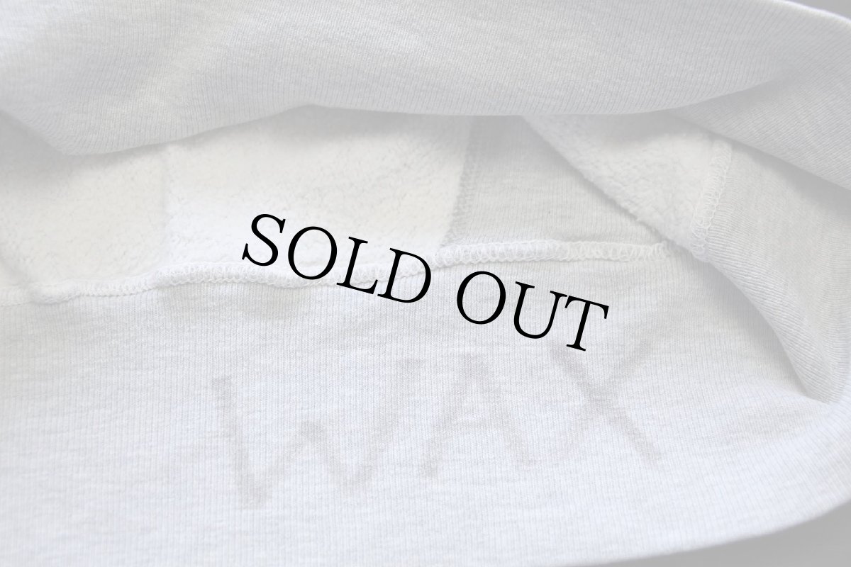 画像6: 70s USA製 Championチャンピオン 単色タグ U W SOCCER ステンシル リバースウィーブ スウェット 杢グレー M (6)