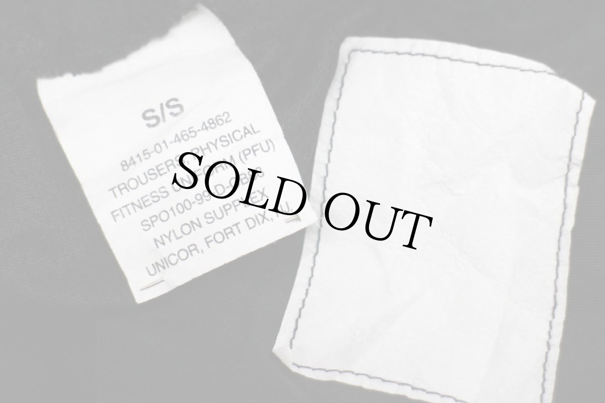 画像6: 90s 米軍 U.S.ARMY PFU トレーニング ナイロンパンツ 黒 S/S★50 IPFU (6)