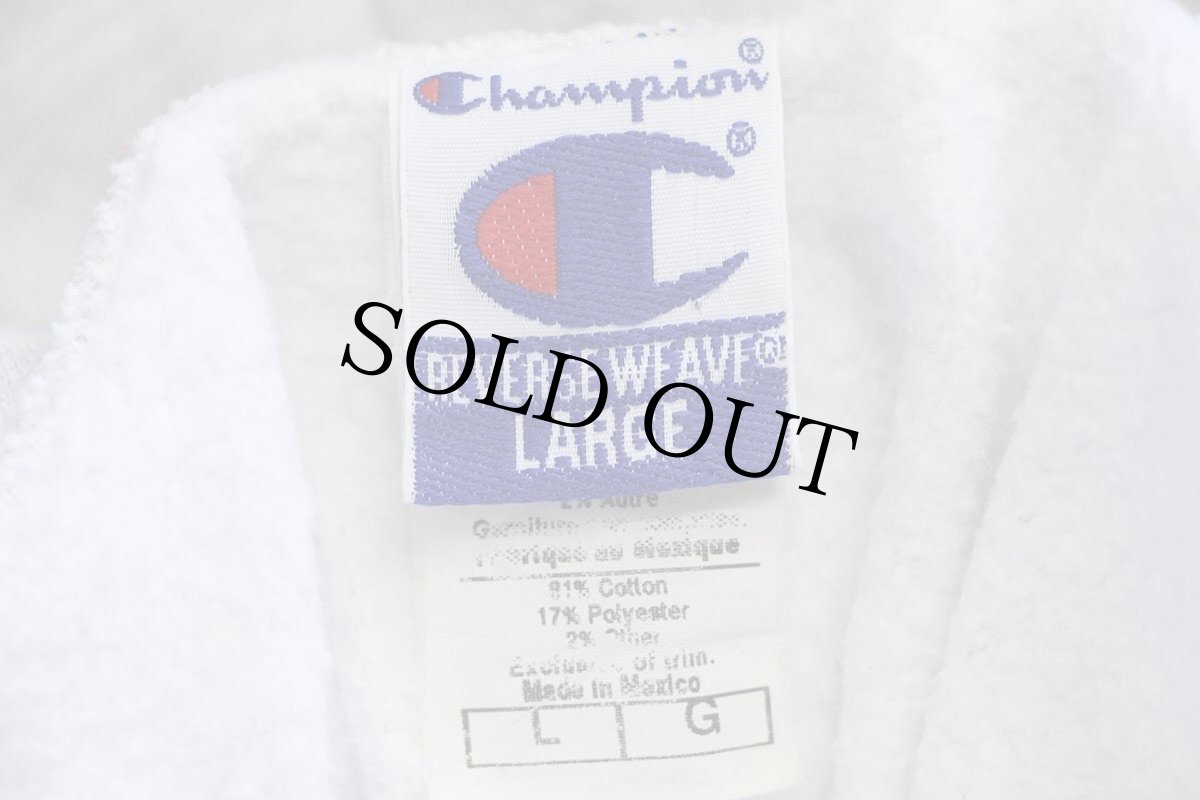 画像4: 00s Championチャンピオン PENN STATE 染み込みプリント リバースウィーブ スウェットパーカー 杢グレー L (4)