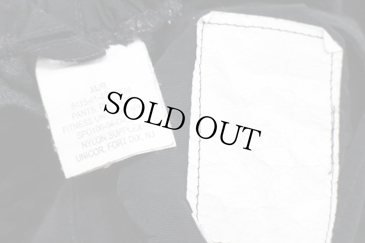 画像6: 00s 米軍 U.S.ARMY PFU トレーニング ナイロンパンツ 黒 XL/R★59 PFU (6)