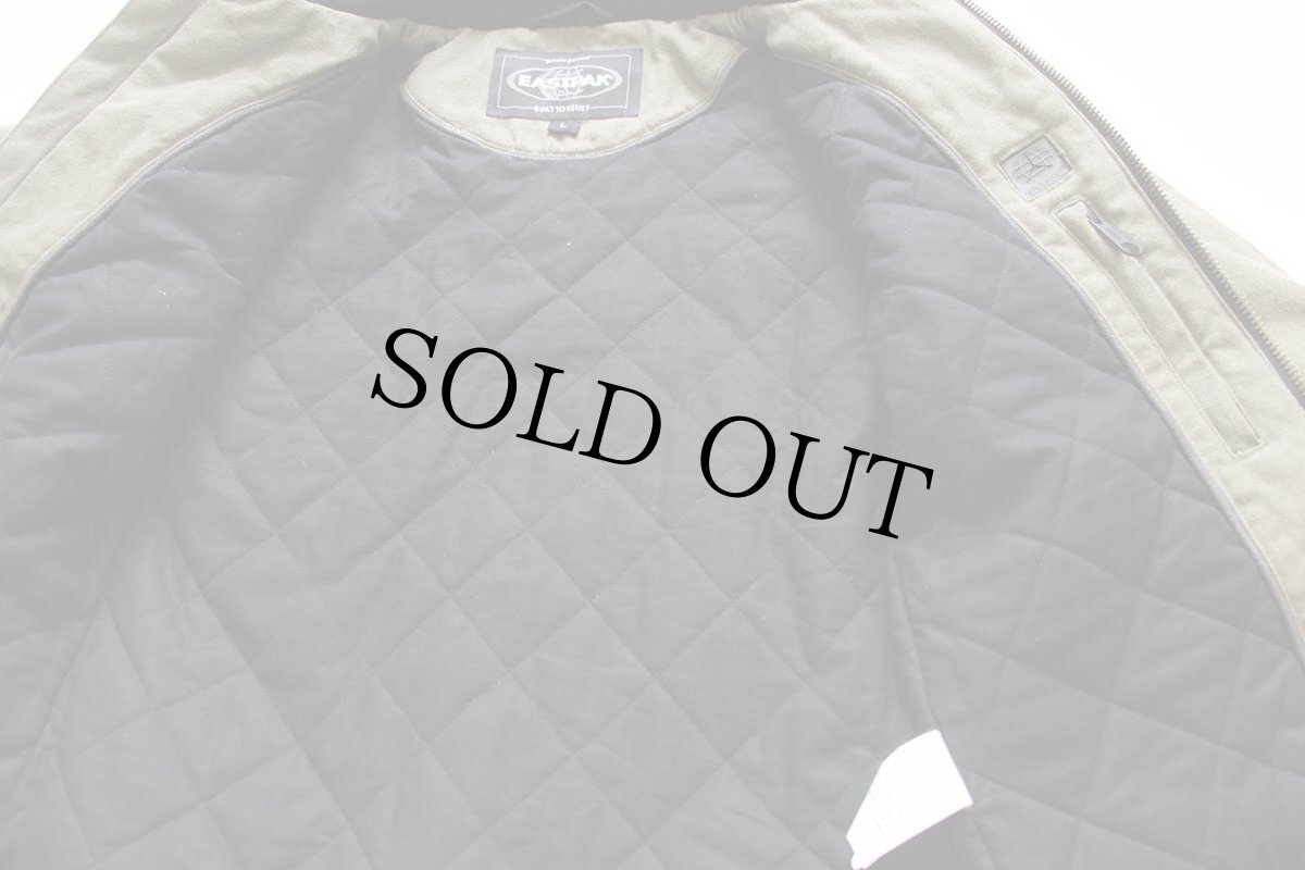 画像5: EASTPAKイーストパック フード付き キルティングライナー ダック地 ジャケット モスグリーン (5)