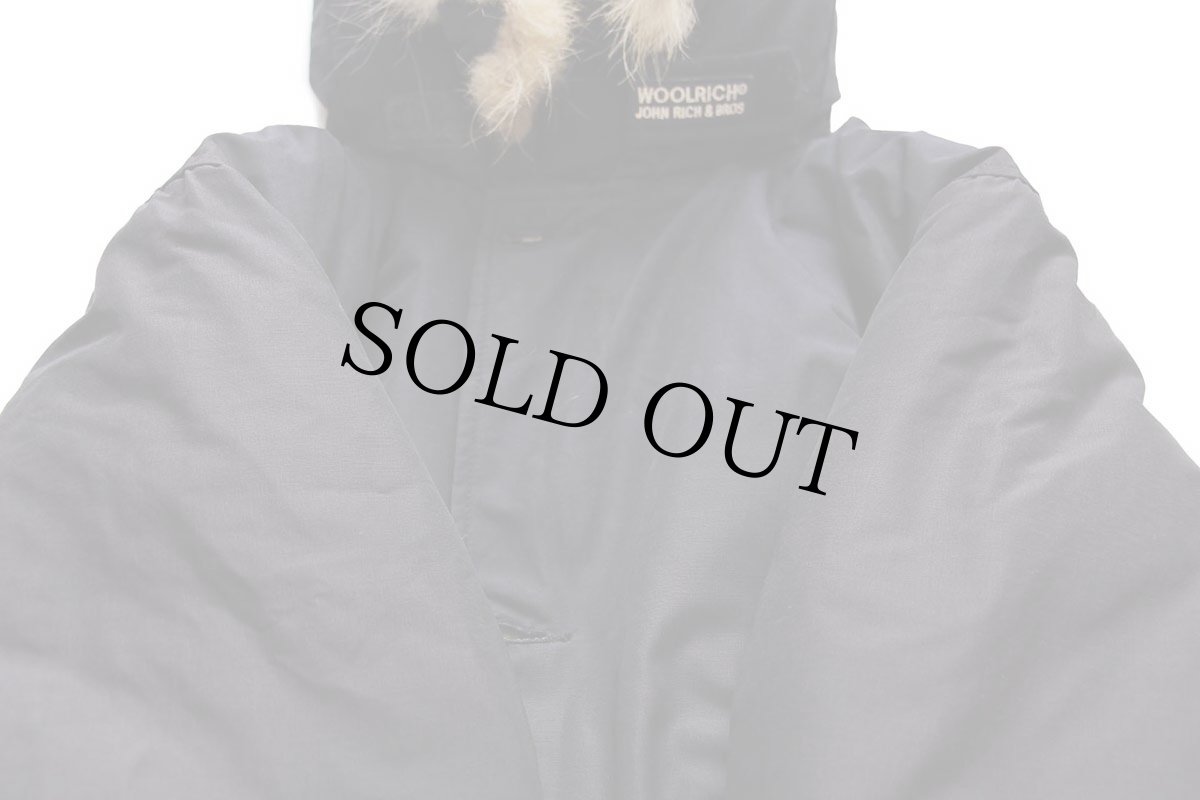 画像7: 00s USA製 WOOLRICH JOHN RICH&BROS ウールリッチ コヨーテファー アークティックパーカー ダウンコート 黒 S★B-9タイプ (7)
