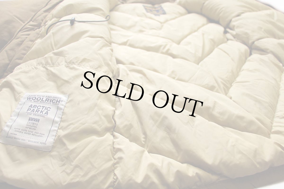 画像5: 00s USA製 WOOLRICH JOHN RICH&BROS ウールリッチ コヨーテファー アークティックパーカー ダウンコート カーキ L★B-9タイプ (5)