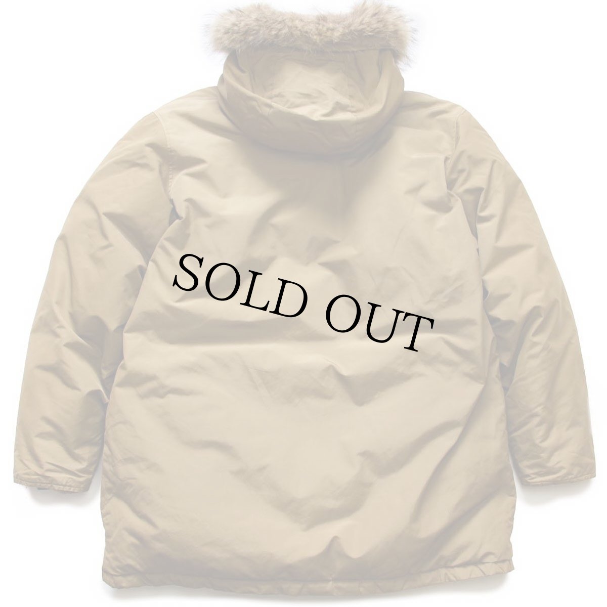 画像2: 00s USA製 WOOLRICH JOHN RICH&BROS ウールリッチ コヨーテファー アークティックパーカー ダウンコート カーキ L★B-9タイプ (2)
