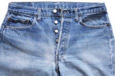 画像4: 80s USA製 Levi'sリーバイス 501 66後期 デニムパンツ w35 (4)