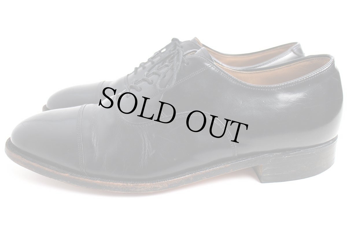 画像2: USA製 JOHNSTON & MURPHY ジョンストン&マーフィー OPTIMA ストレートチップ レザーシューズ 黒 10★革靴 (2)