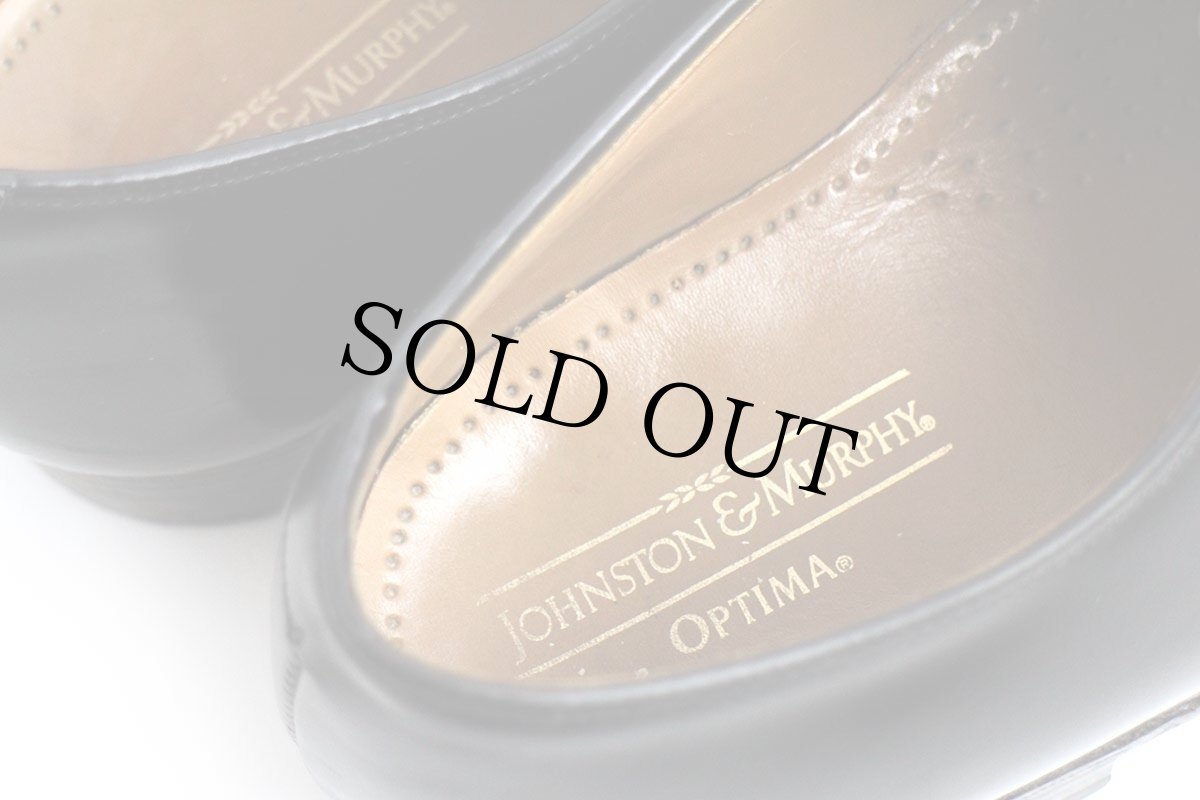 画像6: USA製 JOHNSTON & MURPHY ジョンストン&マーフィー OPTIMA ストレートチップ レザーシューズ 黒 10★革靴 (6)